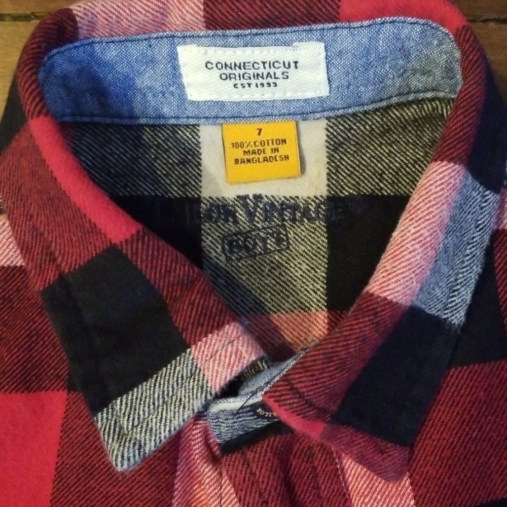 Tailor Vintage long sleeve plaid shirt - Picture 3 of 6